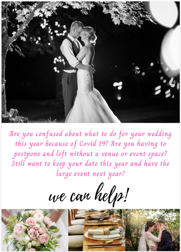 Micro wedding setup