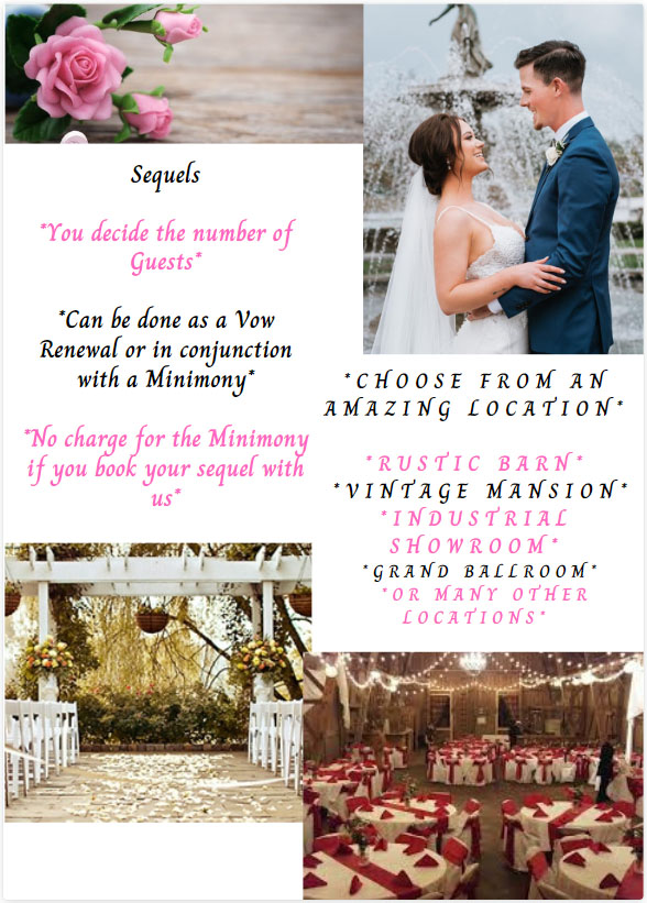 Micro wedding setup
